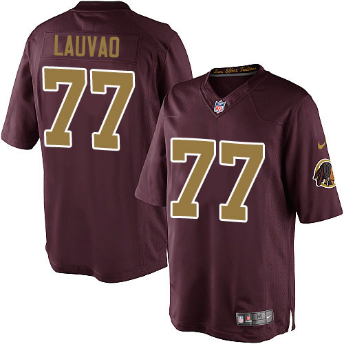 Youth Limited Shawn Lauvao Nike Jersey Burgundy Red Alternate - #77 80th Anniversary NFL Washington Redskins